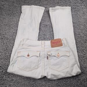 Vintage Levi's 504 Jeans Women 5 Blue Bootcut Flap Pocket Y2K Light Wash Slouch